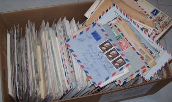 A box of correspondence: Paid $175