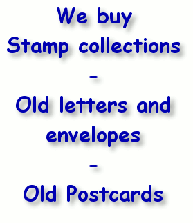 We buy stamp collections old letter and envelopes old postcards